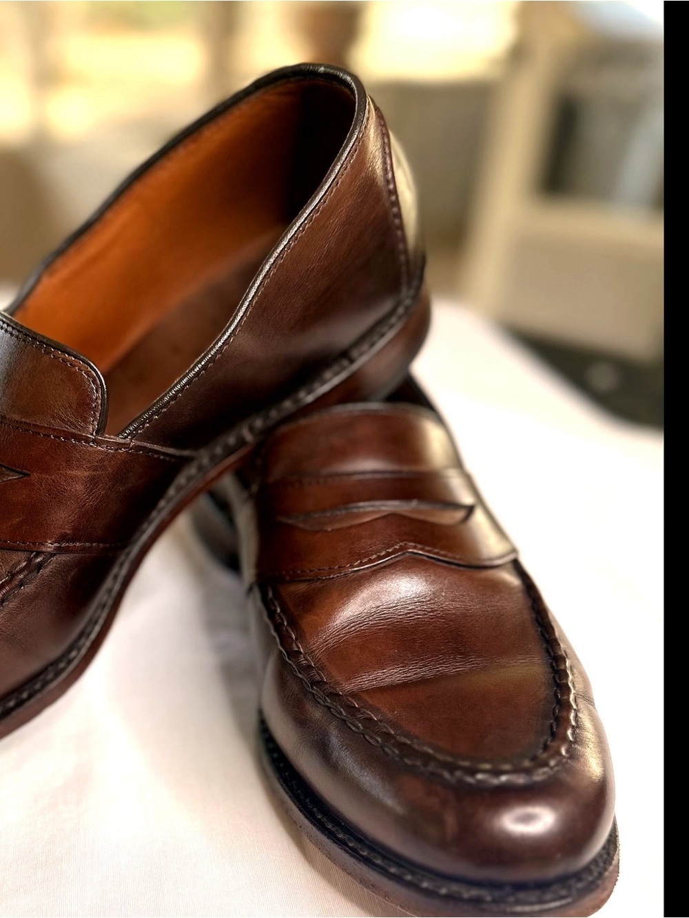 Allen Edmonds Randolph Penny Loafers – Men's 9.5 3E – Excellent Condition